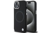 Handys - Cover & Cases - BMW Signature Liquid Silicone MagSafe case for iPhone 15 Plus - black - 3666339144654