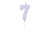 Spielzeug - Globos Cake candle 4.5cm Pastel Lilac no. 7 - 1217