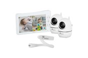 Babypflege - Momini DreamWatcher Baby Monitor with 7" HD Screen and 2 Cameras White - 5906601060052