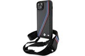 Handys - Cover & Cases - BMW M Edition Carbon Tricolor Lines & Strap case for iPhone 15 / 14 / 13 - black - 3666339235659