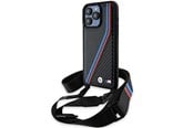 Handys - Cover & Cases - BMW M Edition Carbon Tricolor Lines & Strap case for iPhone 15 Pro Max - black - 3666339235680