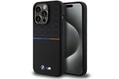Handys - Cover & Cases - BMW M Silicone Pattern MagSafe case for iPhone 15 Pro - black - 3666339145965