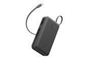 Powerbank (Akku) - Belkin UltraCharge power bank - with integrated cable and display - USB USB-C - 45 watt - 20000 mAh - BPB036HQBK