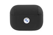Handys - Anderes Zubehör - BMW BMAP2SSLBK AirPods Pro 2 (2022/2023) cover black/black Geniune Leather Silver Logo - 3666339112295