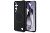 Handys - Cover & Cases - BMW Leather Half Textured MagSafe Case for Samsung Galaxy S25 - Black - 3666339448776