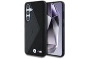 Handys - Cover & Cases - BMW Leather Oversized Stripes MagSafe case for Samsung Galaxy S25 - black - 3666339448783