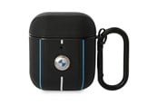 Handys - Anderes Zubehör - BMW Leather Color Lines Case for AirPods 1 / 2 - Black - 3666339089504