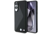 Handys - Cover & Cases - BMW Leather Oversized Stripes MagSafe case for Samsung Galaxy S25 Edge - black - 3666339477097