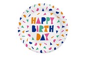 Spielzeug - Globos Paper Plates 23cm Happy Birthday - 8 pcs. - 7178