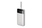 Powerbank (Akku) - CUKTECH LPB252N 120W 25000mAh Powerbank with Built-in USB-C Cable - White - 25000 mAh - LPB252N white