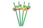 Spielzeug - Globos Paper Straws Fruit Aloha - 6 pcs. - 9345