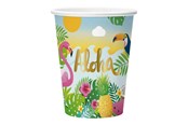 Spielzeug - Globos Aloha Paper Cups 210ml - 8 pcs. - 9349