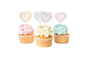 Spielzeug - Globos Taartprikkers Watercolors Hearts - 12st. - 4487