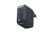Handys - Adapter und Ladegeräte - Baseus EnerCore CJ11 100W Wall Charger with USB-A and USB-C Ports and Retractable USB-C Cable - Black - E0120M00