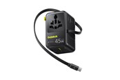 Handys - Adapter und Ladegeräte - Baseus PicoGo AG11 45W 6-in-1 Travel Adapter with Retractable USB-C Cable - Black - E0307F00