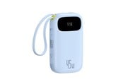 Powerbank (Akku) - Baseus EnerFill FC31 QPow3 20000mAh 45W Power Bank with Display with USB-C and Lightning Cables - Blue - E0028D03