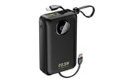 Powerbank (Akku) - Dudao K14+ Powerbank 20000mAh 22.5W USB-C / USB-A / Built-in Lightning and USB-C Cables - Black - 6977196680016
