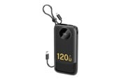 Powerbank (Akku) - Dudao K13 10000mAh Powerbank with Built-in Cable - Black - 6977196680238