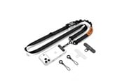 Handys - Anderes Zubehör - Tech-Protect C9S Rope Crossbody Phone Lanyard - Black and Orange - 5906302323753