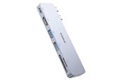 USB-Hubs - Baseus UltraJoy Series 6-in-1 USB-C 40 Gb/s USB 3.0 HDMI 4K USB Hub with SD and microSD Reader - Gray USB-Hubs - B00052802811-04
