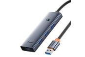 USB-Hubs - Baseus UltraJoy Series USB-A hub 4xUSB-A 3.0 1xUSB-C 5V 50cm - gray USB-Hubs - B0005280B811-04
