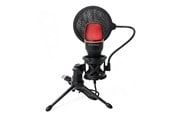 Mikrofone - Wozinsky WM-W111 wired studio gaming microphone on a stand with RGB backlight - black - 5907769388255