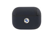 Handys - Anderes Zubehör - BMW Genuine Leather Silver Logo AirPods Pro Case - Navy Blue - 3666339009441