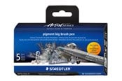 Utensilien zum Schreiben und Zeichnen - Staedtler pigment big brush pen Grey 5pcs - 373 C5-1