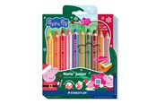 Utensilien zum Schreiben und Zeichnen - Staedtler Peppa Pig 3‑in‑1 coloured pencil 12 pcs Christmas set - 140 C10PL1