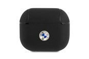 Handys - Anderes Zubehör - BMW Genuine Leather Silver Logo Case for AirPods 3 - Black - 3666339009427