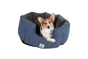 Hunde - Chill Kuzzi FIR rundes Bett, schieferblau, M - 380588