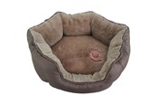 Hunde - Santorini SANTORINI Bett, S, 45 x 38 x 20 cm, braun - 380574