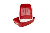 Katzen - PeeWee Katzentoilette, rot/weiß - 275039