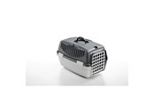 Katzen - Stefanplast Gulliver 1 Transportbox m/Kunststofftür, grau/grau, 48 x 32 x 31 cm - 281240