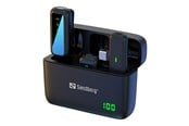 Mikrofone - Sandberg Streamer USB-C Wireless Mic x2 - Dual Wireless Mics | 2.4GHz | 25m Range | Charging Case - 126-55