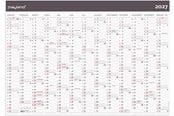 Kalender - Mayland Kæmpekalender Moderne 1x13 mdr. papir rør 2027 - 27064300