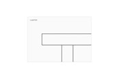 Installationssysteme - LAUFEN Betjeningsplade LIS AW100 hvid - H9001000000001