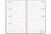 Kalender - Mayland Week Planner International tværformat sølv vinyl 2027 - 27085400