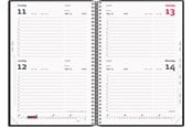 Kalender - Mayland 2-dages-kalender sort PP-plast 2027 - 27205000