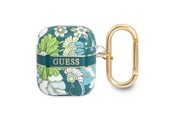 Handys - Anderes Zubehör - GUESS GUA2HHFLN AirPods cover green/green Flower Strap Collection - 3666339041885