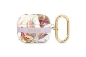 Handys - Anderes Zubehör - GUESS GUA3HHFLU AirPods 3 cover purple/purple Flower Strap Collection - 3666339047351