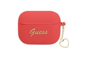 Handys - Anderes Zubehör - GUESS GUAPLSCHSR AirPods Pro cover red/red Silicone Charm Heart Collection - 3666339039103