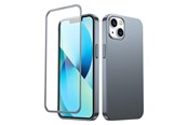 Handys - Cover & Cases - Joyroom 360 Full Case front and back cover for iPhone 13 + tempered glass screen protector grey (JR-BP927 tranish) - 6941237161567