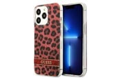 Handys - Cover & Cases - GUESS GUHCP13LHSLEOR iPhone 13 Pro / 13 6.1" red/red hardcase Leopard - 3666339047429