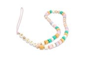 Handys - Anderes Zubehör - GUESS pendant GUSTFLWP Phone Strap pink/pink Heishi Beads - 3666339048365