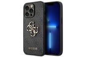 Handys - Cover & Cases - GUESS 4G Big Metal Logo Case for iPhone 14 Pro - Gray - 3666339066260