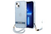 Handys - Cover & Cases - GUESS GUHCP13SHTSGSB iPhone 13 mini 5.4 "blue / blue hardcase Translucent Stap - 3666339040673
