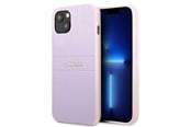 Handys - Cover & Cases - GUESS GUHCP13SPSASBPU iPhone 13 mini 5.4 "purple / purple Saffiano Hot Stamp & Metal Logo - 3666339047849
