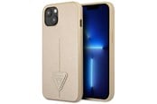 Handys - Cover & Cases - GUESS GUHCP13SPSATLE iPhone 13 mini 5.4 "beige / beige hardcase SaffianoTriangle Logo - 3666339040314
