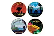 Merchandise - FaNaTtik - Sonic The Hedgehog – Set of 4 Location Coasters - Untersetzer - SEG-SON09